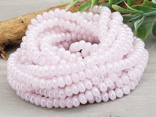 Load image into Gallery viewer, Pink AB Shimmer - Smooth Glass Rondelle - 4mm - 15&quot; Strand
