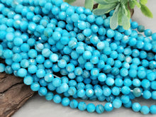 Load image into Gallery viewer, Turquoise - Faceted Shell Beads - 4mm - 15&quot; Strand
