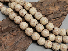 Load image into Gallery viewer, Stone - Large Hole Aged Picasso Czech Druks - 8mm - 6&quot; Strand/20pcs
