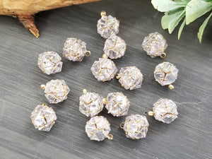 Re-STOCKED!! Lt Lilac Zircon Ball Drops/Charm - 10mm - 2pcs