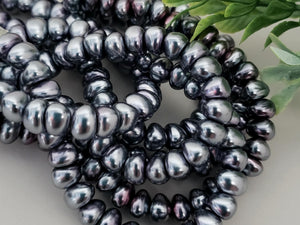 Purple Potatoe Czech Pearls - 6x8mm - 7" Strand/ Approx 32pcs