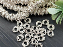 Load image into Gallery viewer, Silver Love Knots Spacers - E-Coated Brass - 6mm- 50pcs
